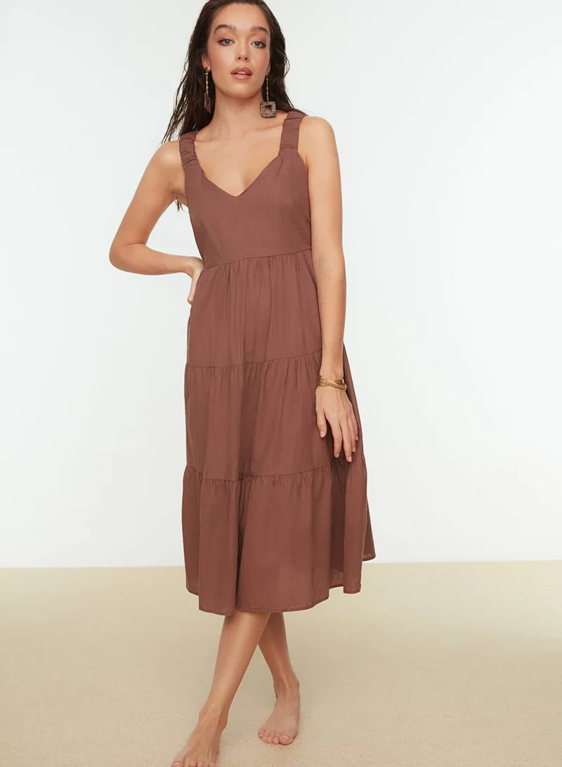 trendyol Tiered Cotton Dress