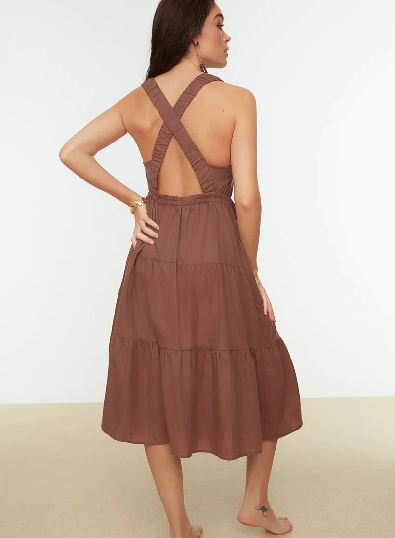 trendyol Tiered Cotton Dress