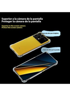 Fankalo حافظة هاتف لهاتف Xiaomi Poco X6 Pro 5G غطاء خلفي شفاف للغاية ومضاد للخدش ومضاد للصدمات من مادة TPU  - Image 4