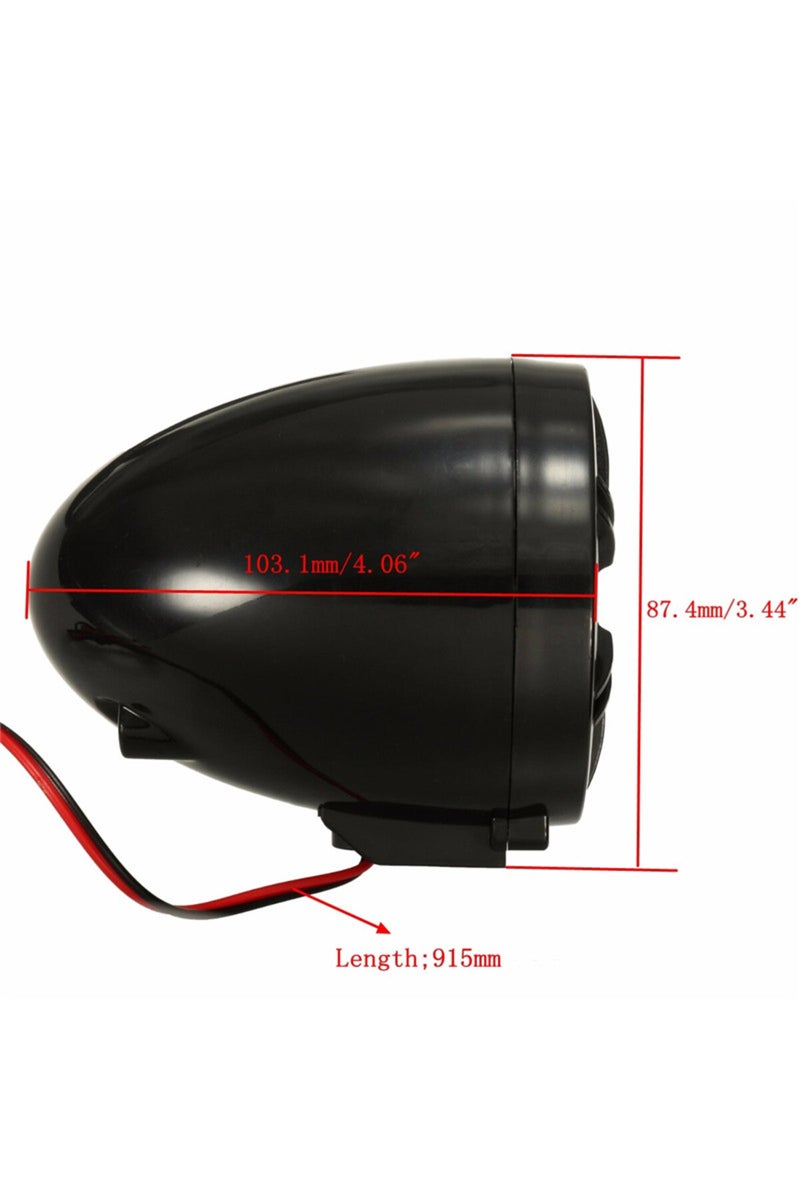 إيروريكس نظام صوتي أحمر للدراجات النارية 12 فولت، يدعم بطاقة SD وUSB وMP3، مزود بتقنية بلوتوث وجهاز تحكم عن بعد، ستيريو ثنائي القنوات... - Image 4