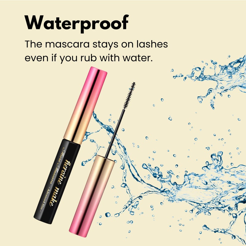 Heroine Make by KissMe Mini Mascara Black, Waterproof Mascara Volume and Length with Ultra-Fine Brush for Precise Application, Hypoallergenic & Long-Lasting, Smudge-Proof Lashes, Made in Japan 1 EA - Image 4
