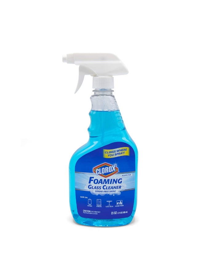 Clorox Foaming All Purpose Bleach Free Glass Cleaner Spray Blue 680 ml 8716706 - Image 1