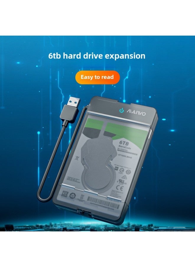 Maiwo Mobile Hard Disk Box 2.5-inch Usb3.0 Notebook Solid-state Mechanical Sata External Box K105-Color:K10435 Black  - Image 3