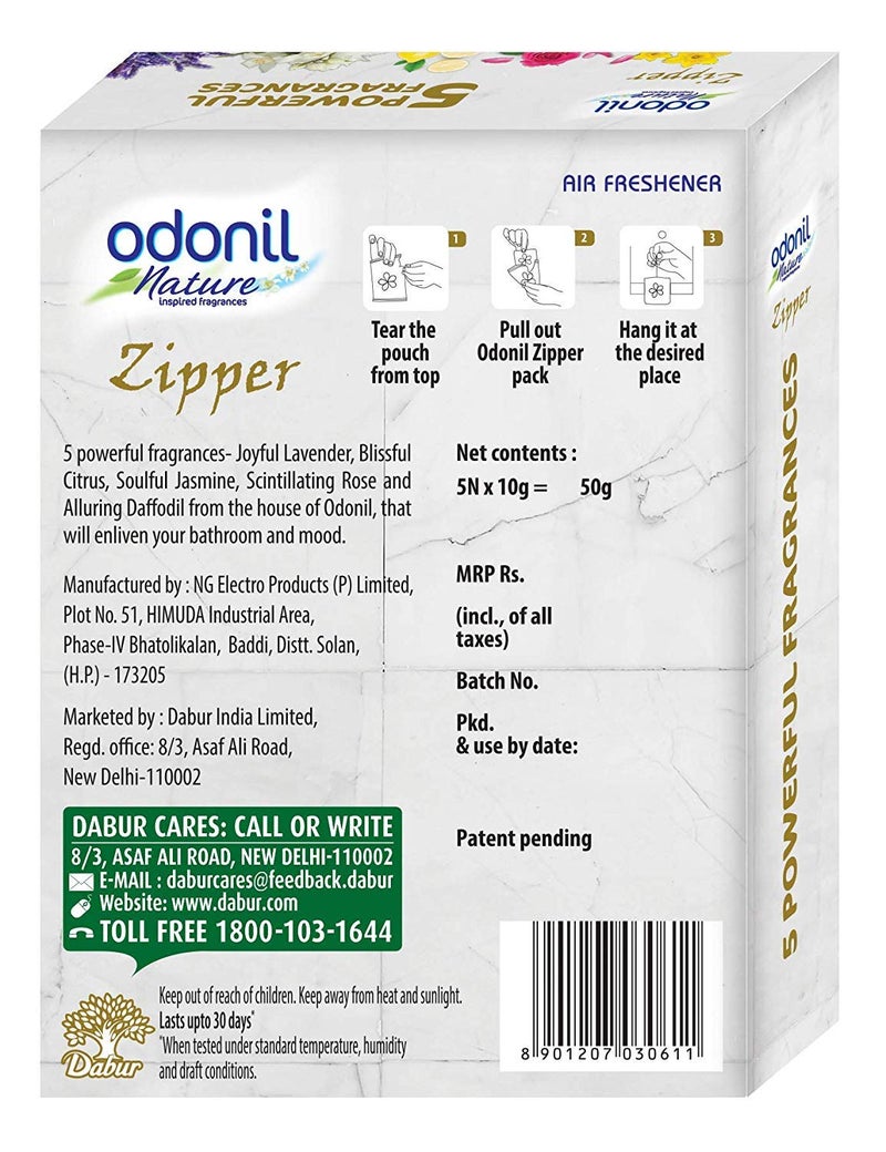 Odonil معطر هواء الحمام أودونيل سحاب 10 جرام عبوة من 5 - Image 5