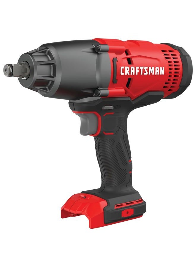 CRAFTSMAN V20 Cordless Impact Wrench, 1/2 inch, Bare Tool Only (CMCF900B) - Image 1