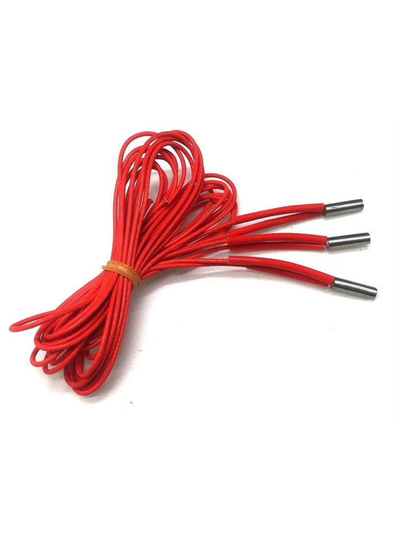 (3PCS) 3d printer accessories 6x20 heater bar single head heater bar single end heater tube heated print head - Image 1