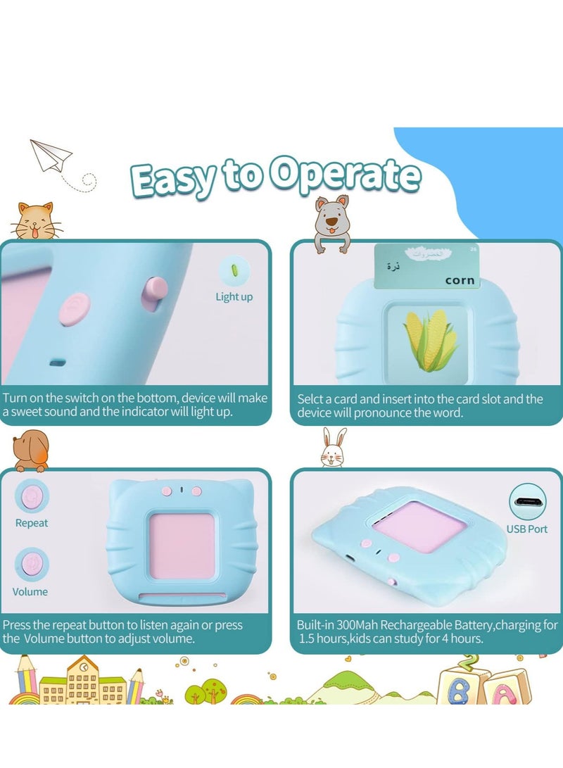 112 Pieces Arabic English Educational Toys for Kids with 224 Educational Sight Words Educational Gift - Image 4