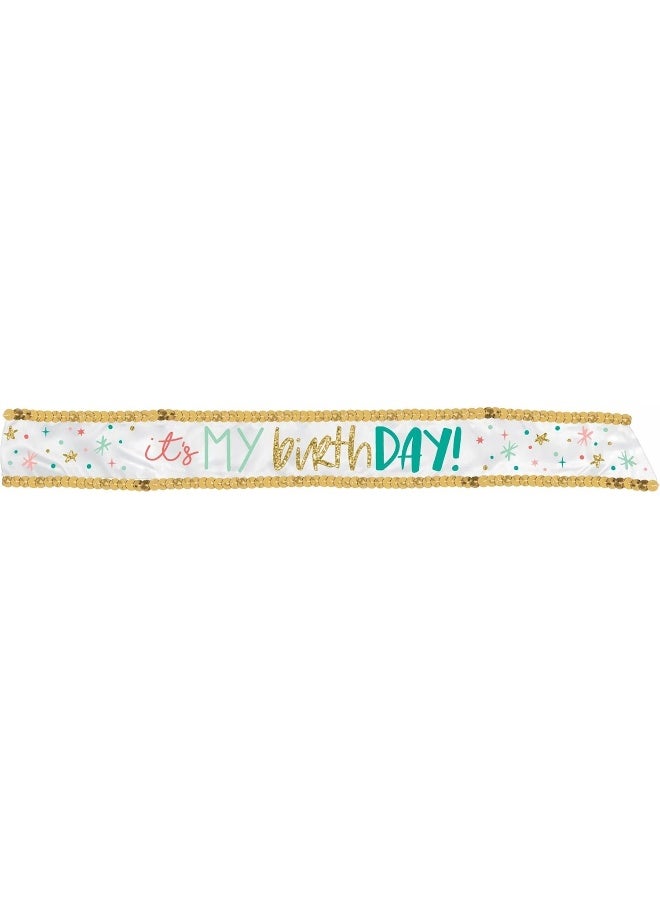 Amscan Happy Birthday Sash - 30" | Multicolor | 1 Pc