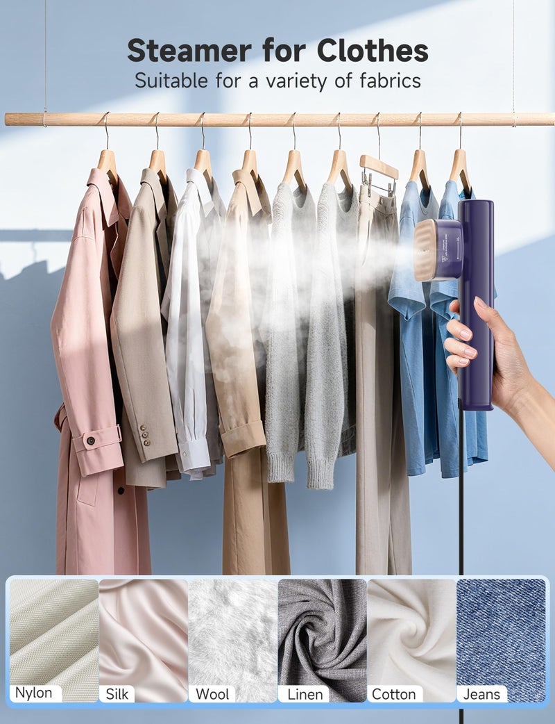 Sundu Steamer for Clothes,1200W Powerful Portable Steamer Iron,15s Fast Heat-up,100ml Tank,20 Min Continuous Steam, Wrinkle Remover for Travel, Home, Office(Blue) - Image 4
