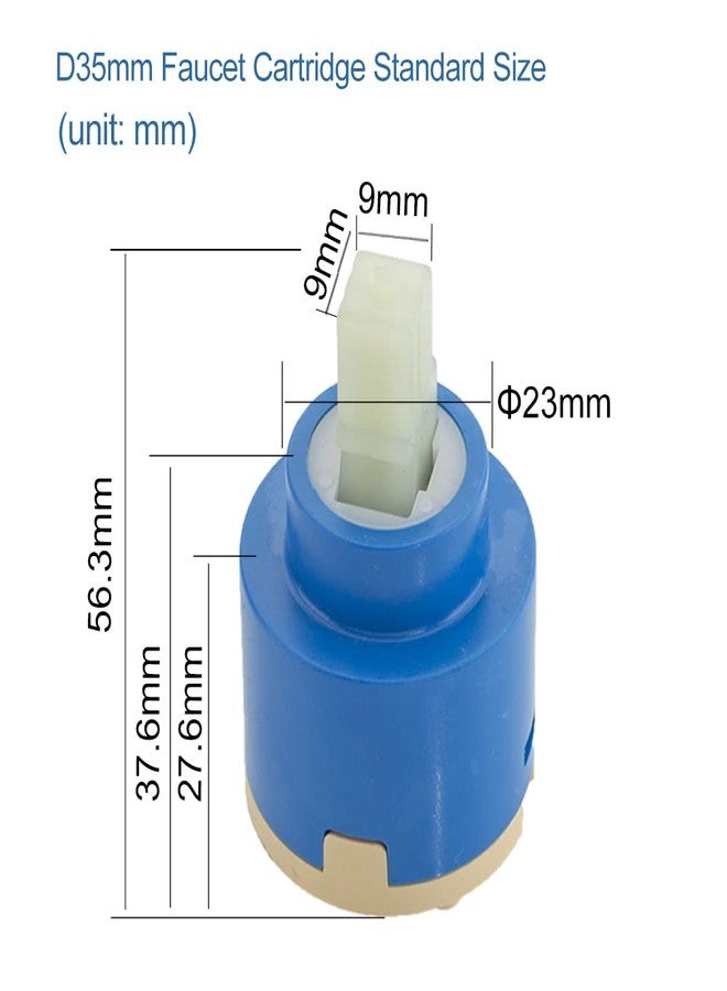 XUCHUAN Diameter 35mm Ceramic Faucet Cartridge Replacement for Single Handle Kitchen Basin Shower Faucet Part, Ceramic Faucet Valve - Image 3