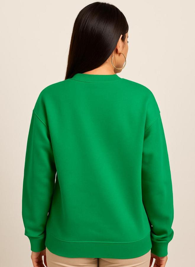 Pause Women Regular Fit Embossed Detail Sweatshirt - Image 2