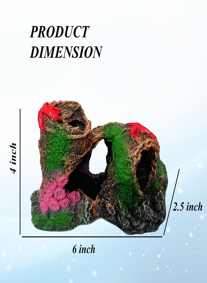 Smiling Pets Resin Baby Twin Drums Betta Log Aquarium Decorations Ornament Fish House Cave Wood House Decor for Small and Medium Fish Tank (Twin Drum+AIR Pump+Pipe) - Image 5