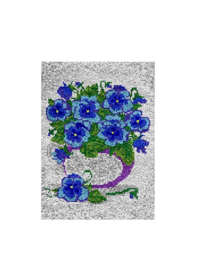 Loquat Embroidery Carpet Set Latch Hook Rug Kit Lovely Latch Hook Rug Kit For Kids Girls Latch Hook Desk Floor Mat Kit Latch Hook Kit Needlework Latch Hook For Beginner Hook Rug Kit