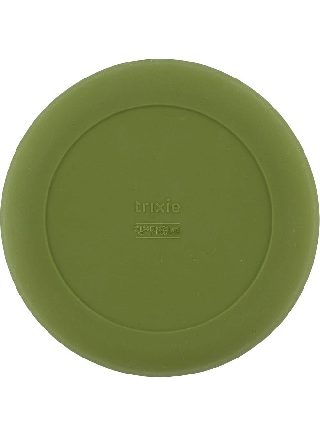 Trixie Silicone Plate - Mr. Dino - 100% Food Grade Silicone – 4m+ Durable and Easy to Clean Tableware - Perfect for Baby-Led Weaning and Independent Eating - Image 2