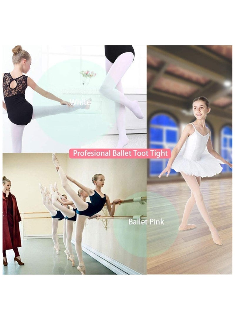Girls' Ballet Dance Footed Tights for School Students (Toddler/ Kids) - Image 4