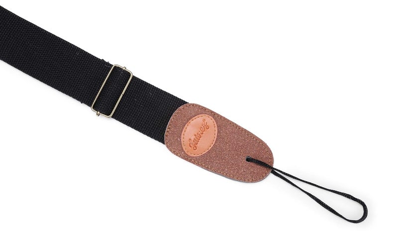 Juarez Adjustable Guitar Strap For Electric/Acoustic Guitar/Bass - Soft Strap with PU Leather Ends Black - Image 4