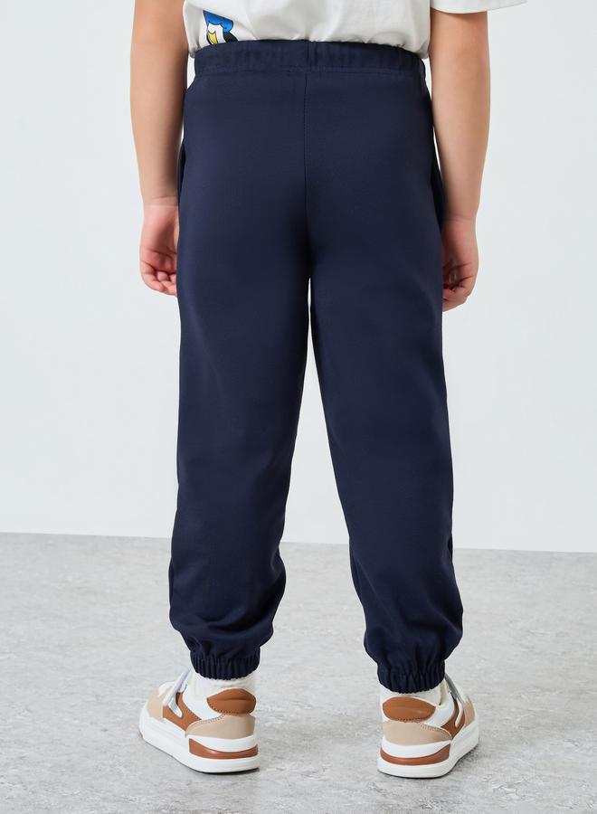 ستايلي بنطلون رياضي جوغر مطبوع بأساور مطاطية - Image 4