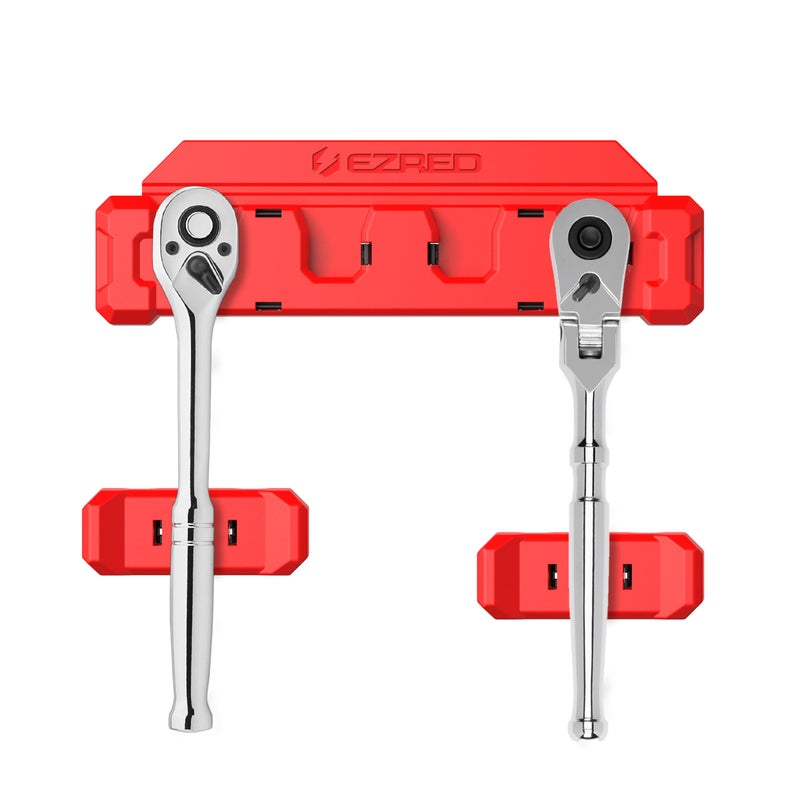 E-Z Red EZRED EZRH4 Magnetic 38 Ratchet Holder Red Holds 4 Ratchets - Image 2