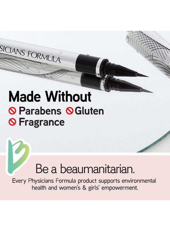 فيزيشنز فورميلا محدد عيون سائل فائق النحافة من فيزيشنز فورمولا آي بوستر، مقاوم للماء ودقيق مع مركب لتعزيز الرموش، لمسة نهائية طبيعية، ومعتمد للبشرة الحساسة، خالٍ من القسوة ونباتي - أسود فائق - Image 2