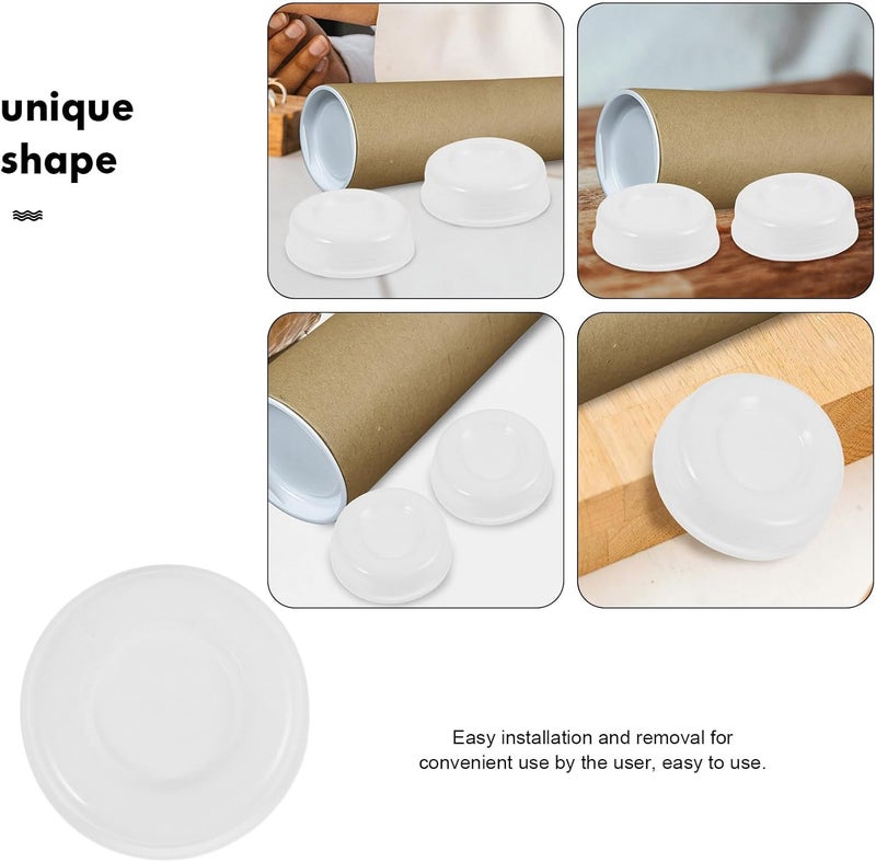 Healifty 100pcs Plastic round Container Caps Seal Covers round Storage Containers, Sturdy Lid for Industrial Drum Bins, Multipurpose Sealing Covers for Material Handling - Image 3