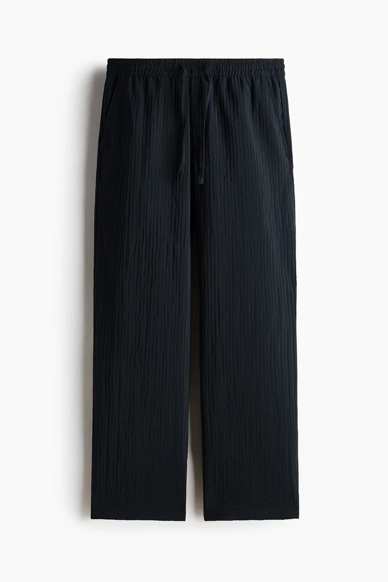 H&M  Relaxed Fit textured trousers for Men | Best Price UAE