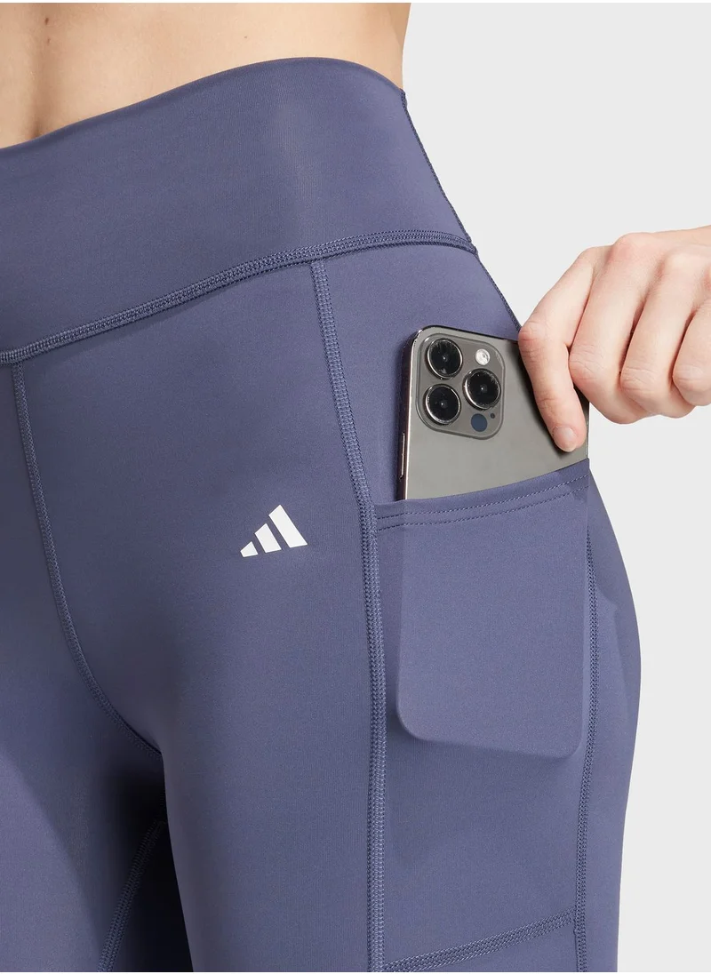Adidas Optime 3 Stripe Full Length Leggings
