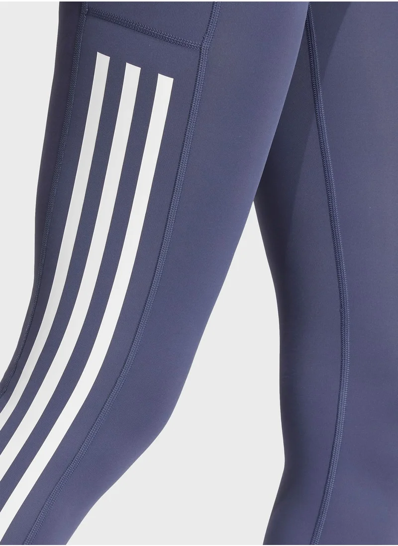 Adidas Optime 3 Stripe Full Length Leggings