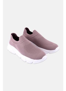 Women Slip On Outdoor Shoes, Grey Purple