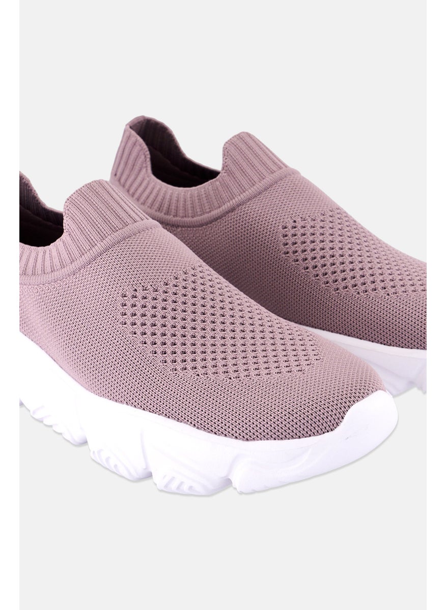 RBX - Women Slip On Outdoor Shoes, Grey Purple - Image 1