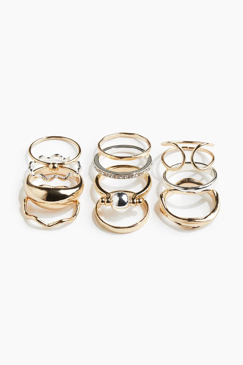 H&M 11-pack rings