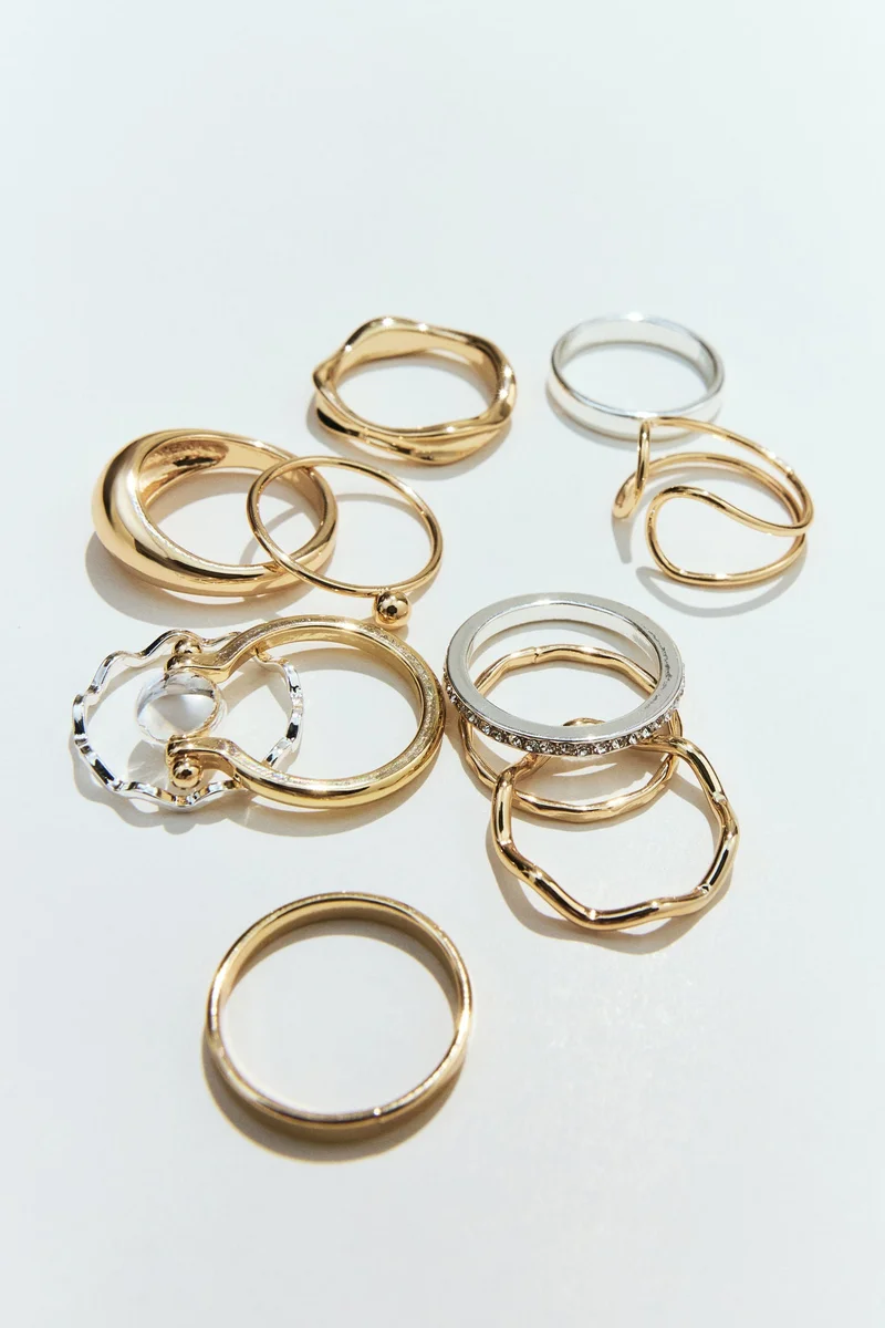 H&M 11-pack rings