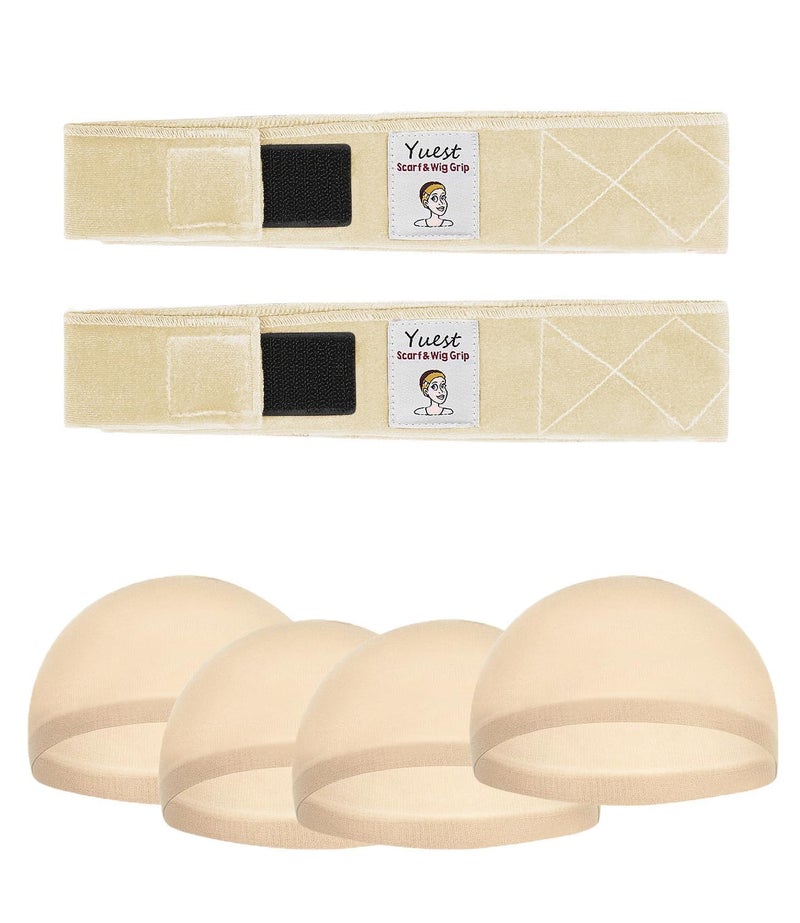 Yuest Wig Grip Band for Lace Front Headband Keeping Wigs in Place Wig Accessories Head Band Strap Gripper to Secure - Image 2