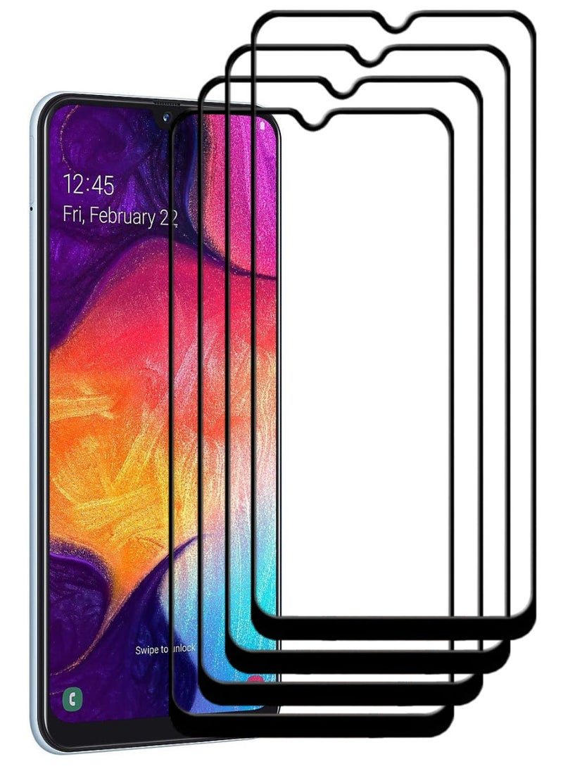 ACLIX 4 Pieces Antistatic ESD Dustproof Premium Quality High Definition Tempered Glass Screen Protector Designed For Samsung Galaxy A50 - Image 1