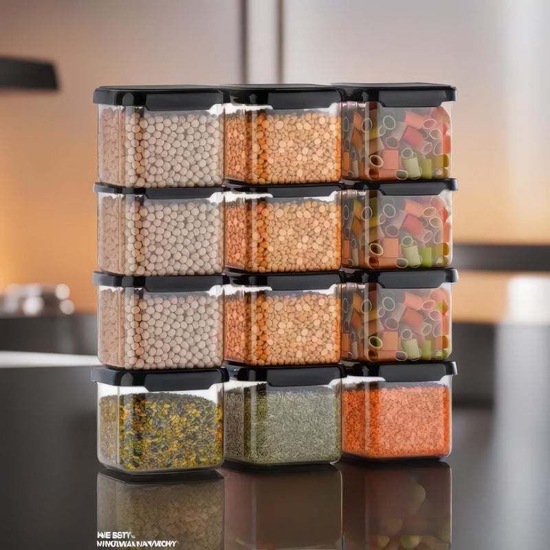 HOMENU Containers for Kitchen Storage Set Storage Box for Kitchen Air Tight Containers for Kitchen Storage Conatiner Set Pulses/Grain Storage Containers Container Boxes - Image 2