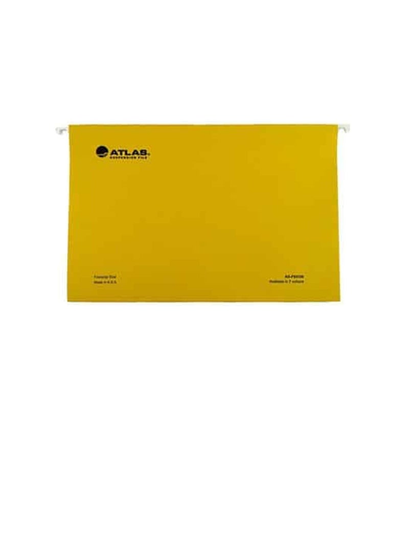 ATLAS ملف تعليق مكون من 50 قطعة باللون الأصفر - Image 2
