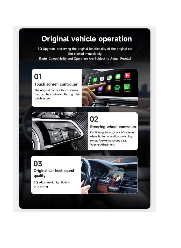 Generic - 2-in-1 Dual-Channel Signal Wireless CarPlay & Android Auto Adapter Converts Wired to Wireless Dongle for iPhone & Android Phone for Cars with OEM Wired Car Play or Android Auto - Image 1