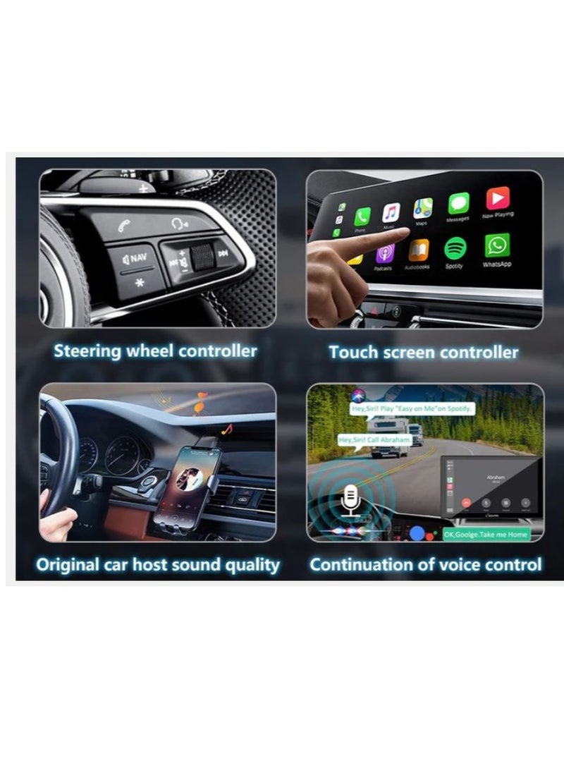 Generic - 2-in-1 Dual-Channel Signal Wireless CarPlay & Android Auto Adapter Converts Wired to Wireless Dongle for iPhone & Android Phone for Cars with OEM Wired Car Play or Android Auto - Image 1