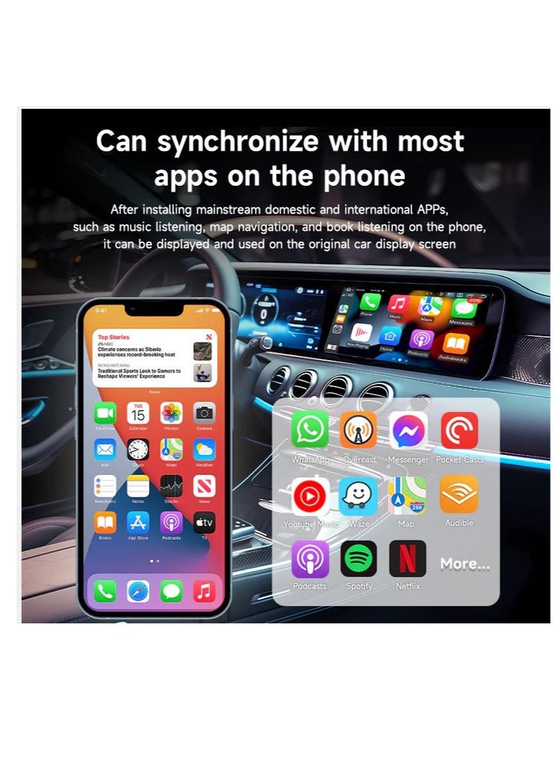 Generic - 2-in-1 Dual-Channel Signal Wireless CarPlay & Android Auto Adapter Converts Wired to Wireless Dongle for iPhone & Android Phone for Cars with OEM Wired Car Play or Android Auto - Image 1