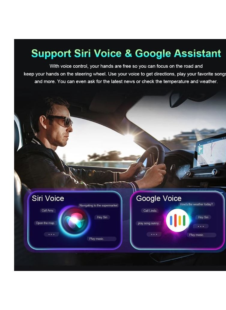 Generic - 2-in-1 Dual-Channel Signal Wireless CarPlay & Android Auto Adapter Converts Wired to Wireless Dongle for iPhone & Android Phone for Cars with OEM Wired Car Play or Android Auto - Image 1