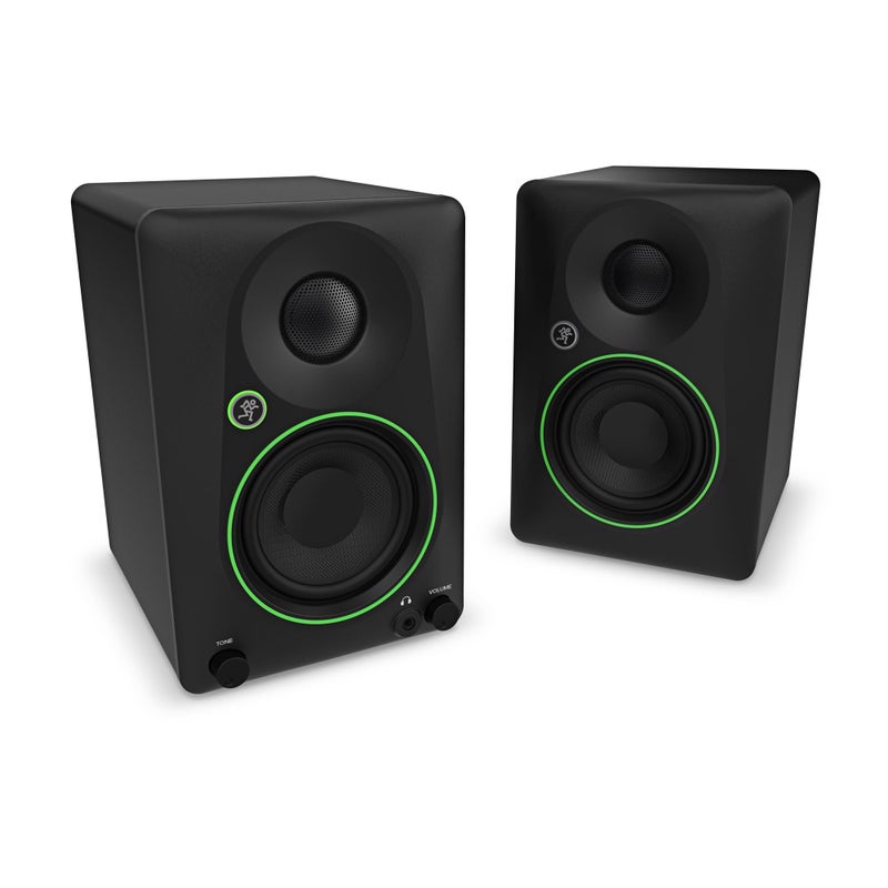 Mackie CR45BT 45 Creative Reference Powered Studio Monitors with Bluetooth Tone Knob and Location Switch Active Speakers for Music Production Desktop Computer Gaming HiFi Listening