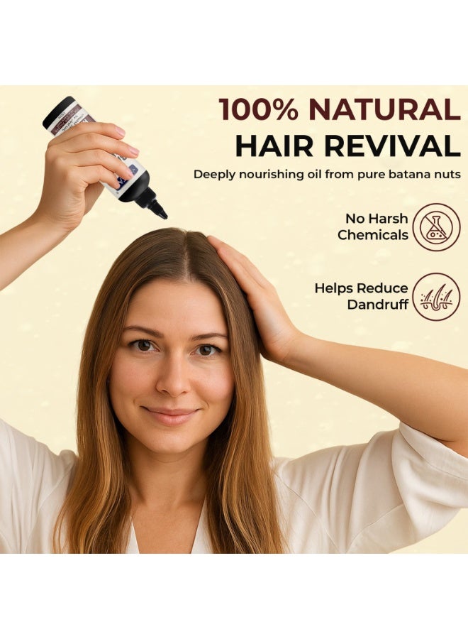 SZ Star Batana Hair Oil Serum 100ml – Leave-In Formula for Hair Growth & Repair | Strengthens, Thickens & Reduces Breakage | Restores Shine & Moisture | Natural Oil for Men & Women | For All Hair Types - Image 3