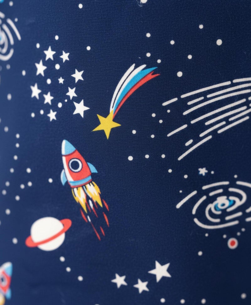 Anthrilo Pajama T-Shirt Set for Girls | Kids Night Suit for Girls | Nightwear | 100% Cotton Pyjama Set Solar System Fun Dreams Print Blue | Long Sleeve T-Shirt and Pajama | 10-11 Years - Image 5