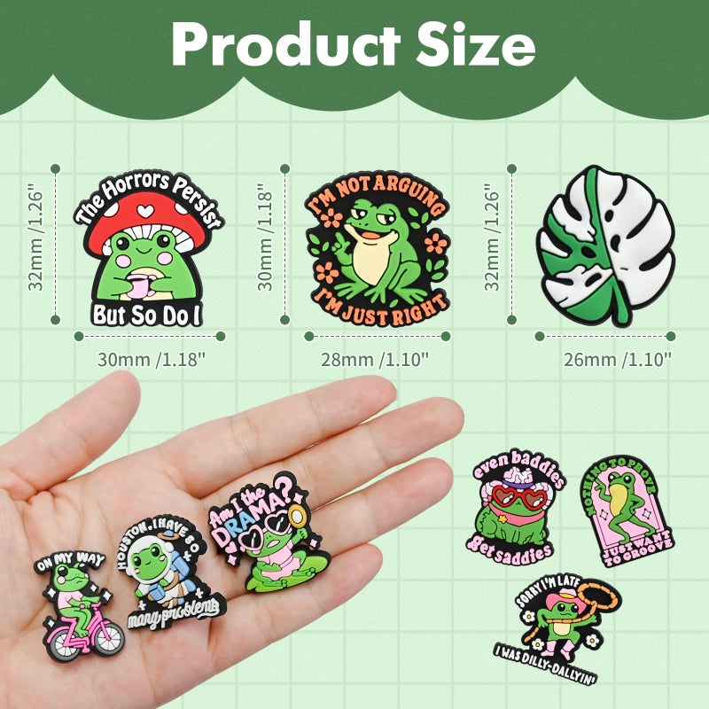 Ibuclein 30PCS Cute Frog Pins for Backpacks, DIY Different Lapel Pins Badges Bulk, Brooch Anime Pin Sets, Funny Button Pin for Women Girl Bags Cloths Hats Jacket Decoration Accessories gifts - Image 5