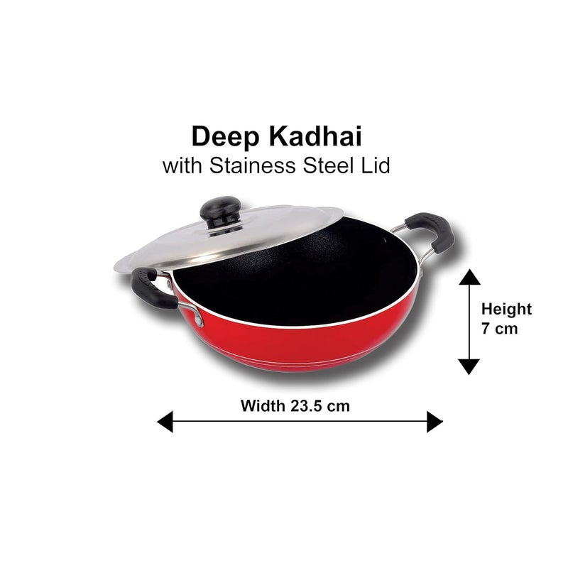 Nirlon Nirlon NonStick Coated Aluminium Home and Kitchen Cooking Combo Item Gift Set Offer  - Image 4