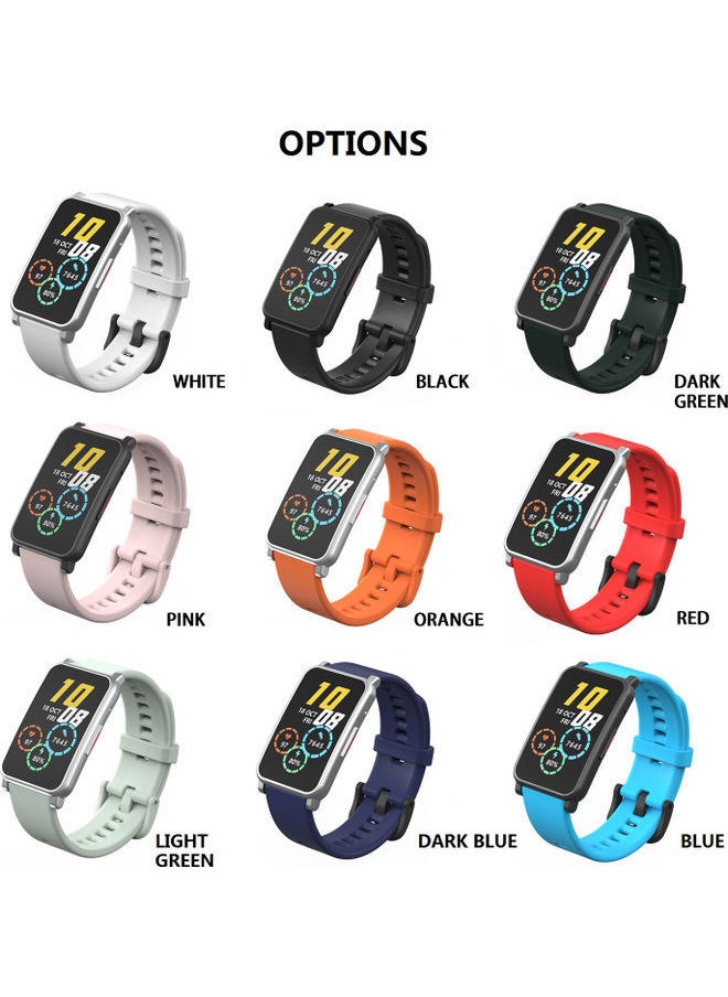 NIBEMINENT - 20mm Silicone Buckle Strap Replacement Watchband for Honor Watch ES - Image 1