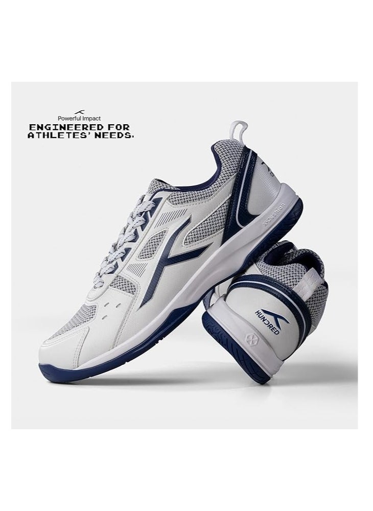 HUNDRED Raze Non-Marking Professional Badminton Shoes for Men| Material Upper: Polyester, Sole: Rubber | Suitable for Indoor Tennis/Squash/Table Tennis/Basketball & Padel  - Image 3