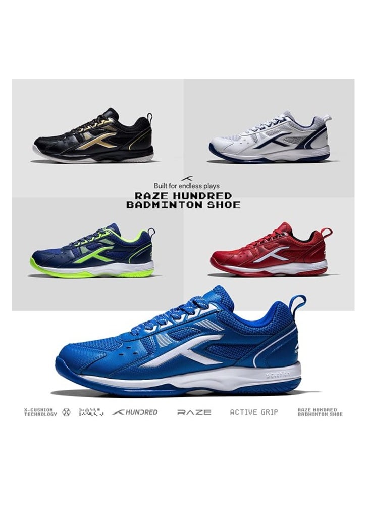 HUNDRED Raze Non-Marking Professional Badminton Shoes for Men| Material Upper: Polyester, Sole: Rubber | Suitable for Indoor Tennis/Squash/Table Tennis/Basketball & Padel  - Image 5