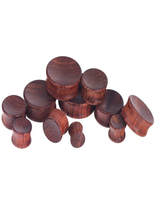 Oyaface 2PC Saddle Plugs Natural Wood Ear Gauges Tunnels Stretcher Set Concavity Wood Style A 28mm - Image 4