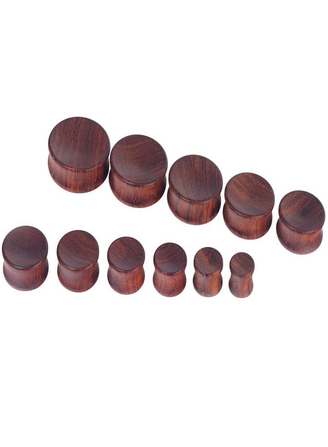 Oyaface 2PC Saddle Plugs Natural Wood Ear Gauges Tunnels Stretcher Set Concavity Wood Style A 28mm - Image 3