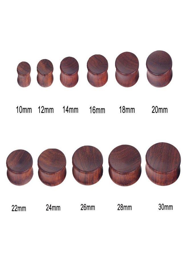 Oyaface 2PC Saddle Plugs Natural Wood Ear Gauges Tunnels Stretcher Set Concavity Wood Style A 28mm - Image 5